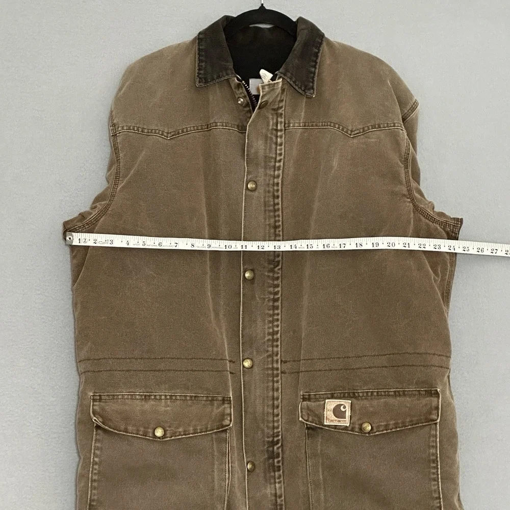 VTG 90s Carhartt C08CHT Traditional Ranch MT Tall Chestnut Brown Barn Chore